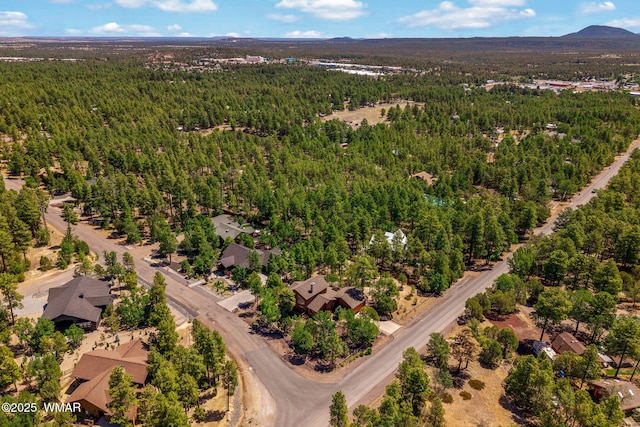 5621 E Starlight Ridge Rd, Lakeside, AZ 85929 - aerial view of a forest and mountains
