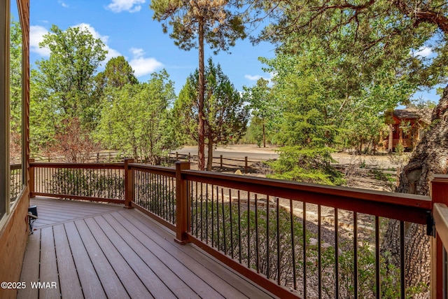 5621 E Starlight Ridge Rd, Lakeside, AZ 85929 - view of wooden deck
