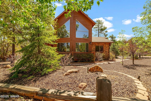 5621 E Starlight Ridge Rd, Lakeside, AZ 85929 - view of front of house