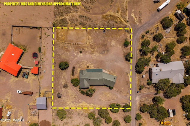 1720 E Becker Lane Loop, Springerville, AZ 85938 - aerial overview of property's location with property parcel outlined