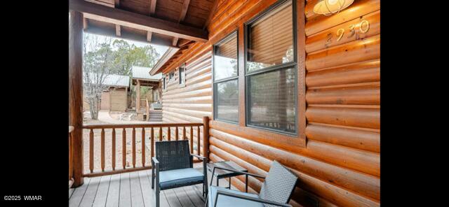 2930 W Lodgepole Ln, Show Low, AZ 85901 - view of wooden deck