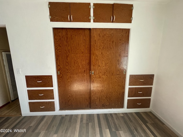 closet with a heating unit