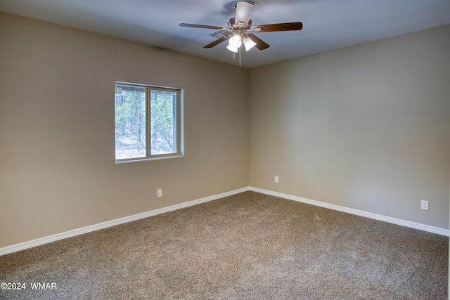 2362 Aspen Run, Pinetop, AZ 85935 - carpeted spare room with baseboards and a ceiling fan