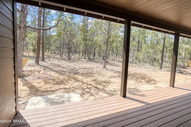 2362 Aspen Run, Pinetop, AZ 85935 - view of wooden deck