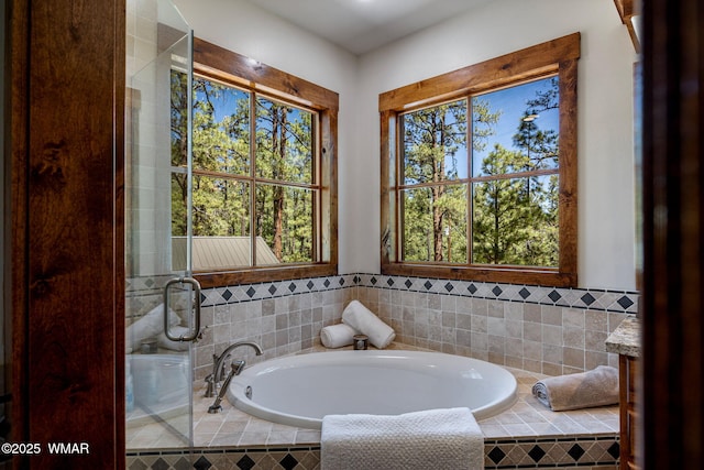 3 County Road 1058, Greer, AZ 85927 - bathroom with a bath and a stall shower