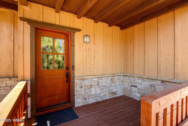 3 County Road 1058, Greer, AZ 85927 - entrance to property with stone siding