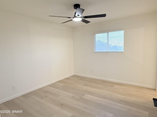 412 W 8th St S, Snowflake, AZ 85937 - spare room with ceiling fan, light wood finished floors, and baseboards