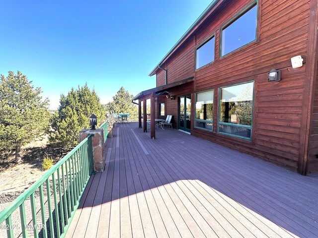 822 E 1st Ln, Eagar, AZ 85925 - view of wooden deck