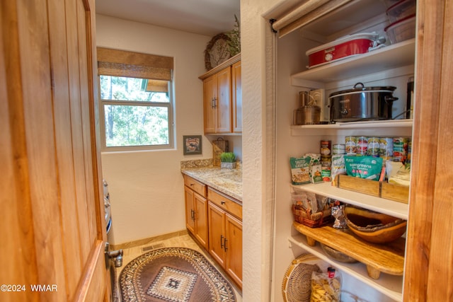 pantry featuring visible vents