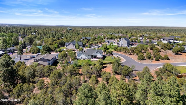 3591 W Fairway Ct, Show Low, AZ 85901 - aerial overview of property's location with a forest and nearby suburban area