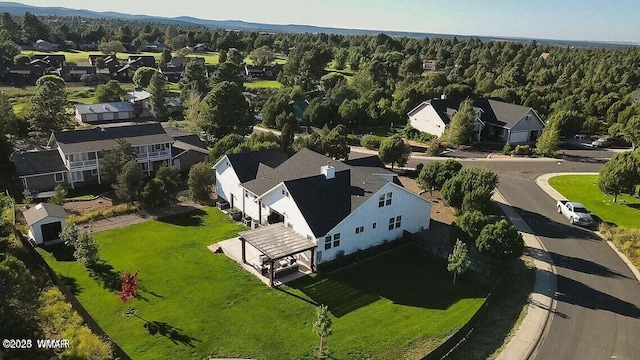 birds eye view of property featuring a residential view