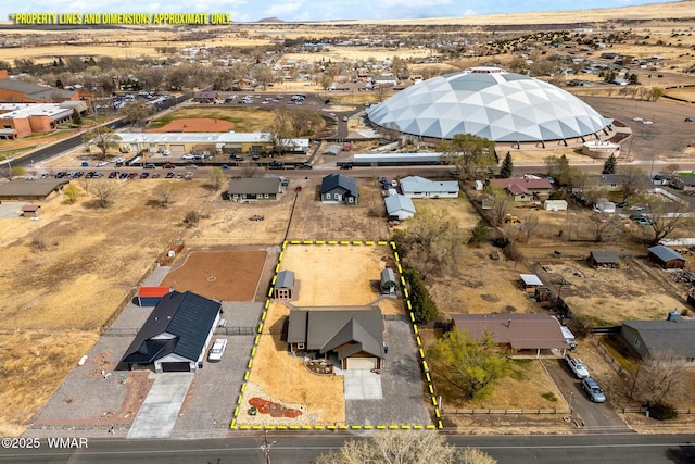 birds eye view of property featuring a residential view