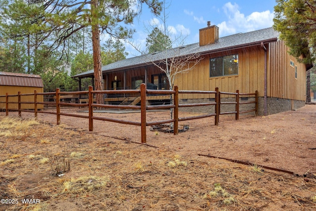 view of stable