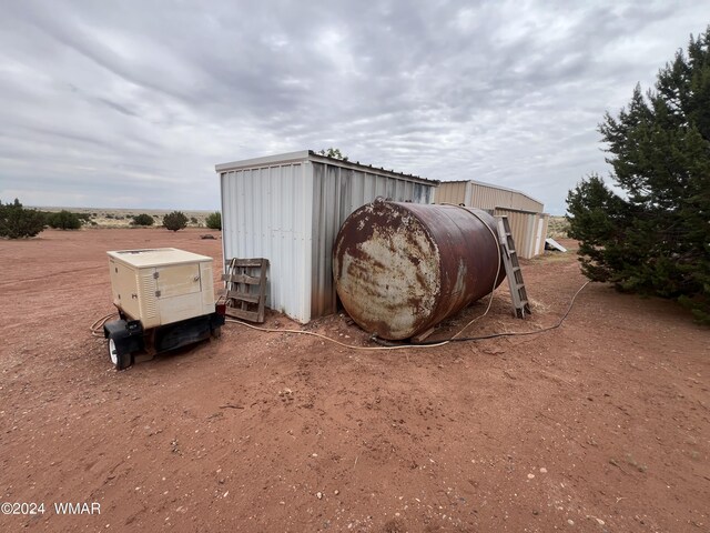 view of outbuilding with an outbuilding and heating fuel