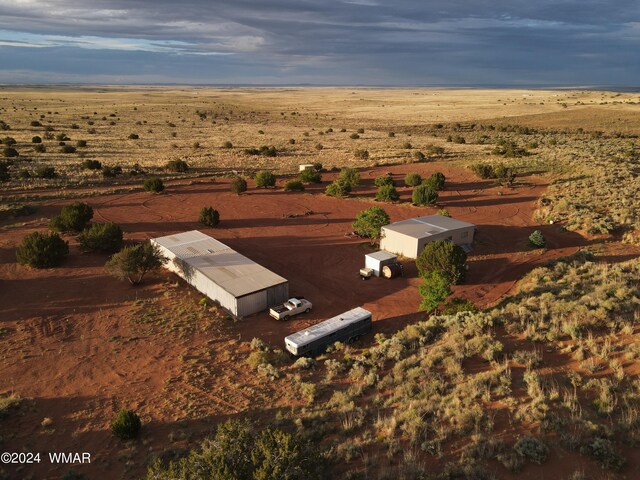 aerial view featuring a rural view