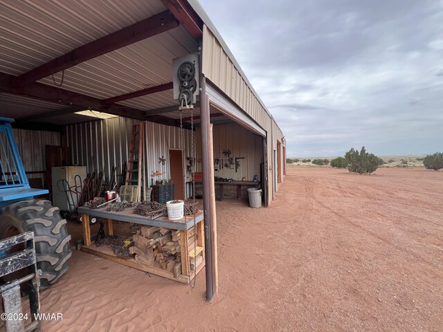 exterior space with ac unit