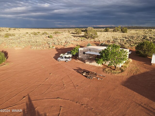 aerial view featuring a rural view