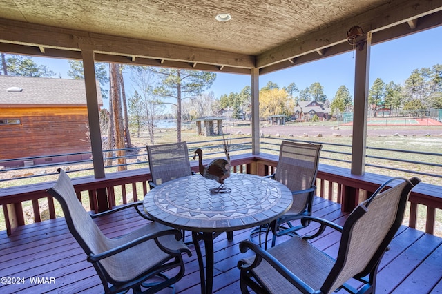 view of sunroom / solarium