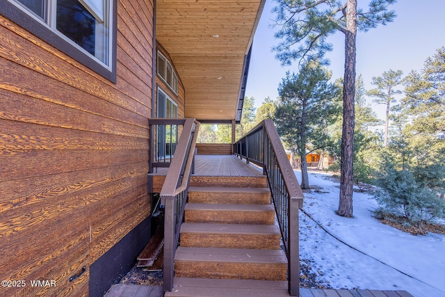 view of staircase