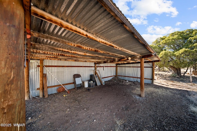 view of home's exterior with an outdoor structure and an exterior structure