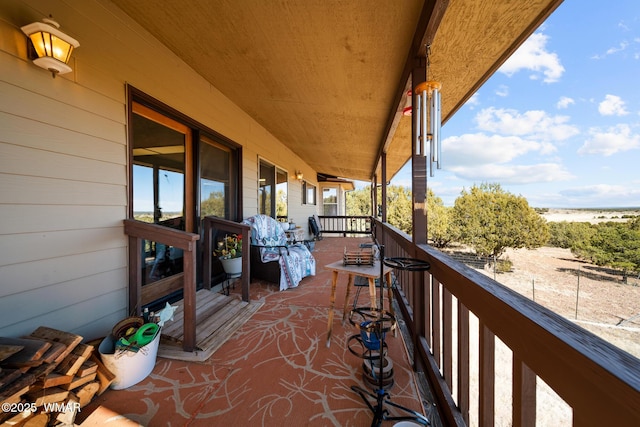 view of balcony