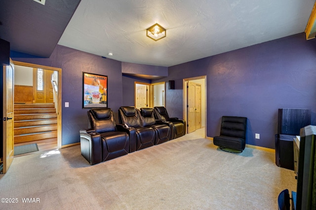 2190 Evergreen Ln, Show Low, AZ 85901 - carpeted home theater room featuring baseboards