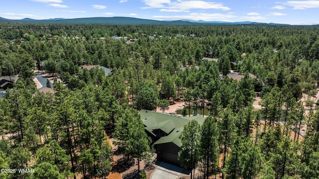 4683 Eagle Nest Ct, Lakeside, AZ 85929 - drone / aerial view of a heavily wooded area and a mountain backdrop