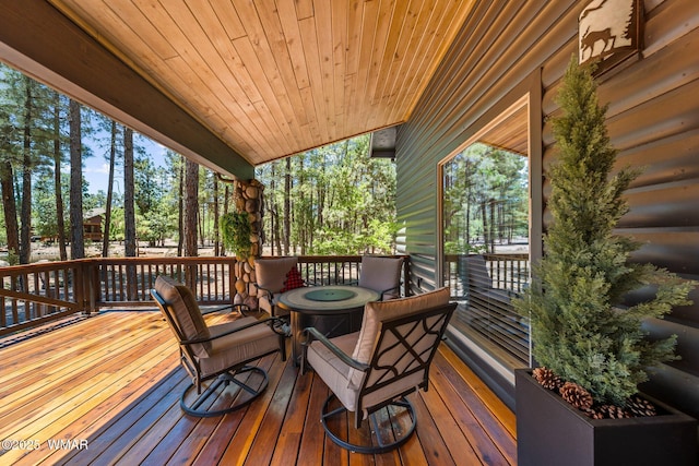 4683 Eagle Nest Ct, Lakeside, AZ 85929 - view of deck
