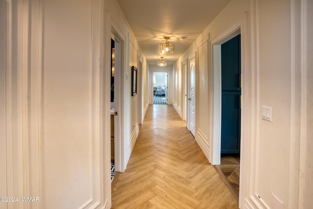 hall with baseboards