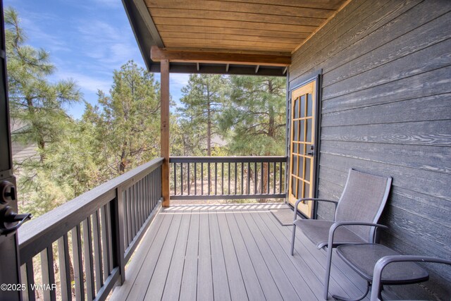5863 Apollo Way, Lakeside, AZ 85929 - view of wooden deck