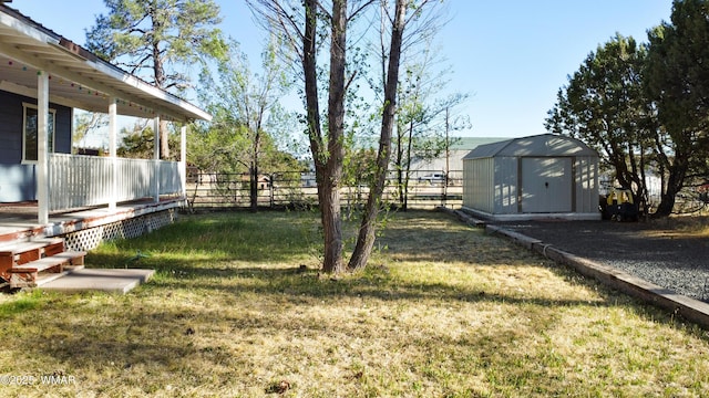 1275 Flag Hollow Rd, Lakeside, AZ 85929 - view of yard with a shed, an outbuilding, and covered porch