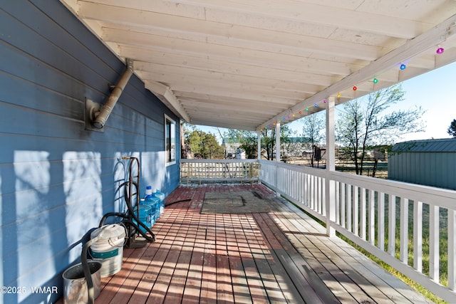 1275 Flag Hollow Rd, Lakeside, AZ 85929 - view of deck