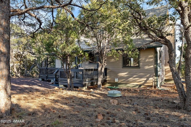 1513 Low Mountain Trl, Heber, AZ 85928 - exterior space with a wooden deck