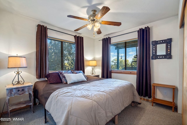 1513 Low Mountain Trl, Heber, AZ 85928 - bedroom featuring carpet flooring and a ceiling fan