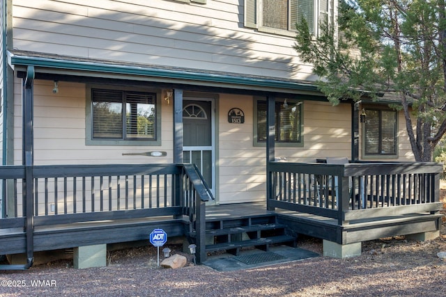 1513 Low Mountain Trl, Heber, AZ 85928 - doorway to property featuring a porch