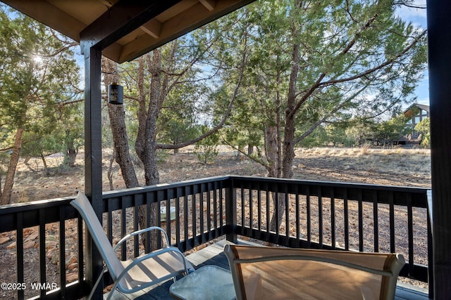 1513 Low Mountain Trl, Heber, AZ 85928 - view of wooden deck