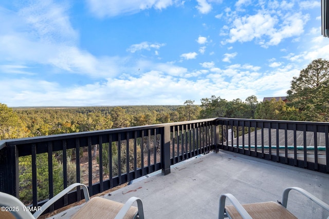1513 Low Mountain Trl, Heber, AZ 85928 - balcony with a wooded view