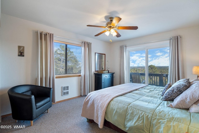 1513 Low Mountain Trl, Heber, AZ 85928 - bedroom with carpet flooring, baseboards, multiple windows, and visible vents