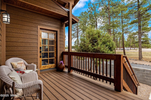 2737 Skyhawk Dr, Overgaard, AZ 85933 - view of wooden terrace