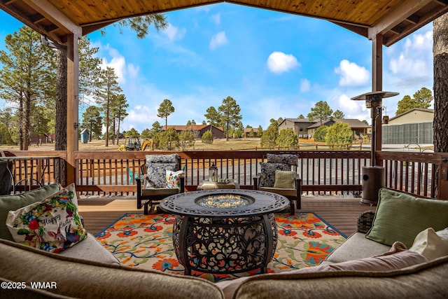 2737 Skyhawk Dr, Overgaard, AZ 85933 - deck with a residential view