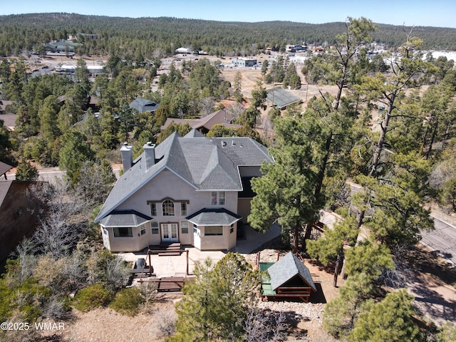 4701 S Manzanita Way, Show Low, AZ 85901 - aerial view of property and surrounding area featuring a forest