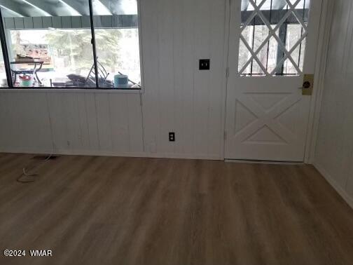 interior space featuring wood finished floors