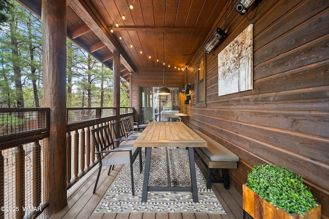 2870 W Lodgepole Ln, Show Low, AZ 85901 - deck featuring outdoor dining area