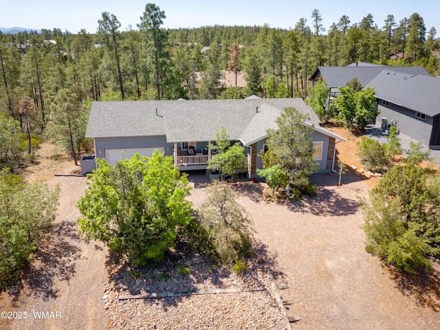 7431 N Gemini Ln, Lakeside, AZ 85929 - view from above of property featuring a forest
