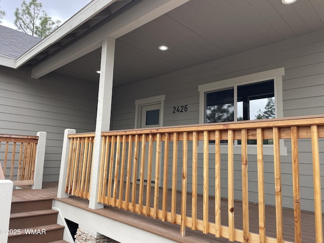 2426 Aspen Run, Pinetop, AZ 85935 - view of wooden deck