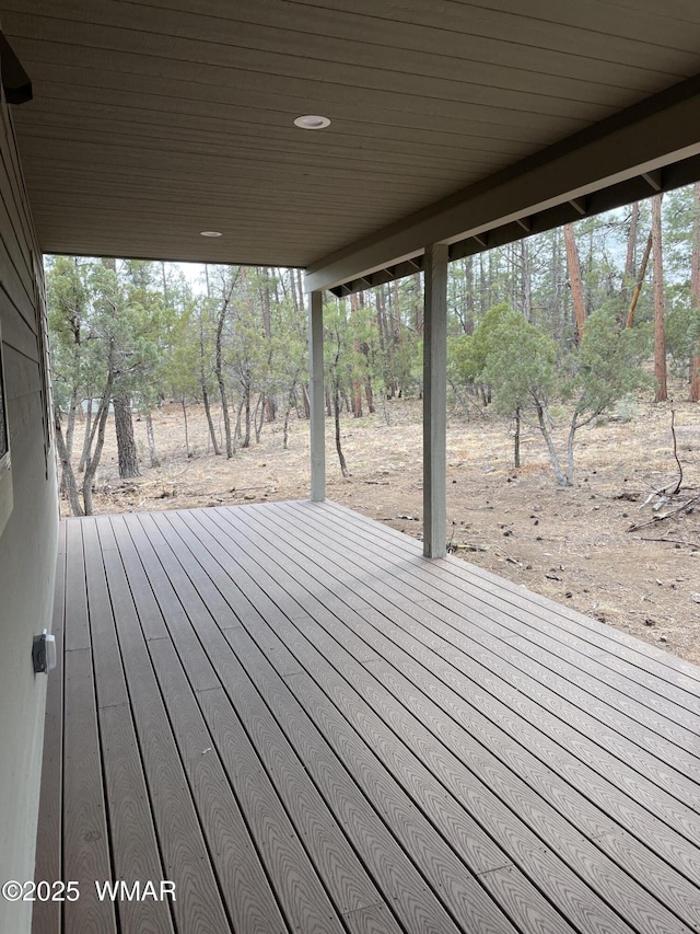 2426 Aspen Run, Pinetop, AZ 85935 - view of wooden terrace