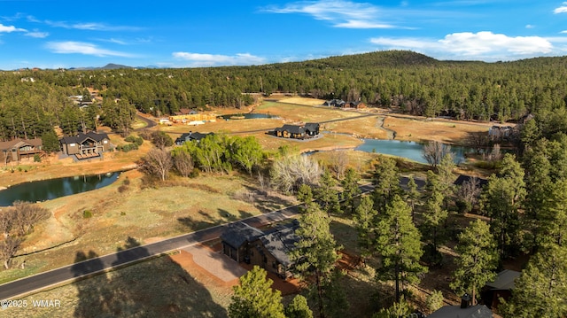 1380 Lakeside Trl, Show Low, AZ 85901 - view of property location with a heavily wooded area and a water and mountain view