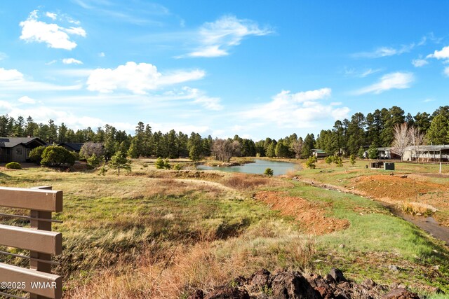 1380 Lakeside Trl, Show Low, AZ 85901 - view of yard with a water view and view of scattered trees