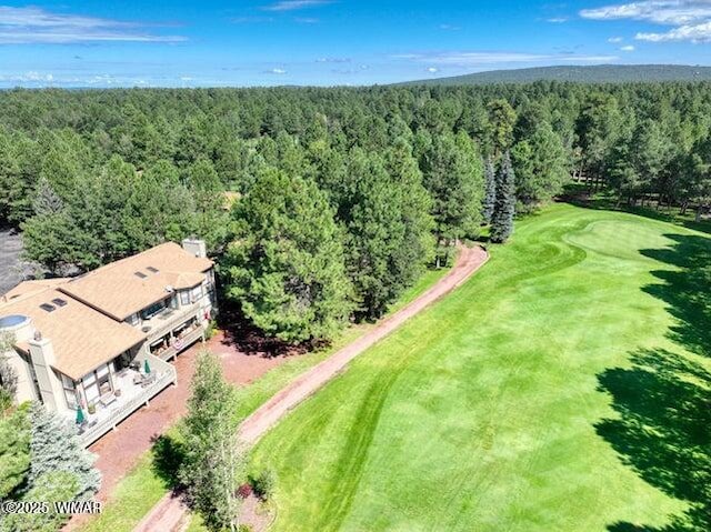3651 Crown Dancer Dr Unit 8, Pinetop, AZ 85935 - birds eye view of property with a wooded view