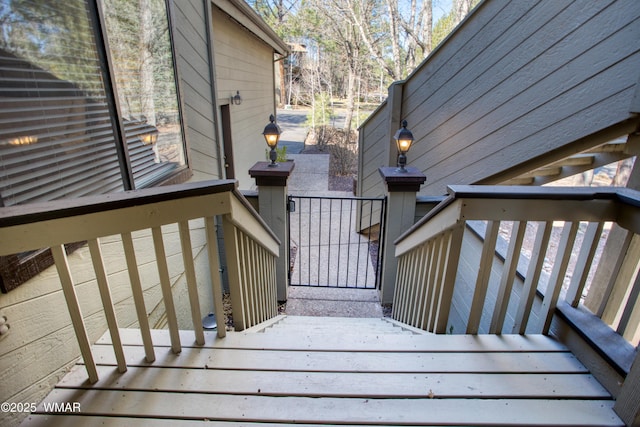 3651 Crown Dancer Dr Unit 8, Pinetop, AZ 85935 - wooden deck with stairs